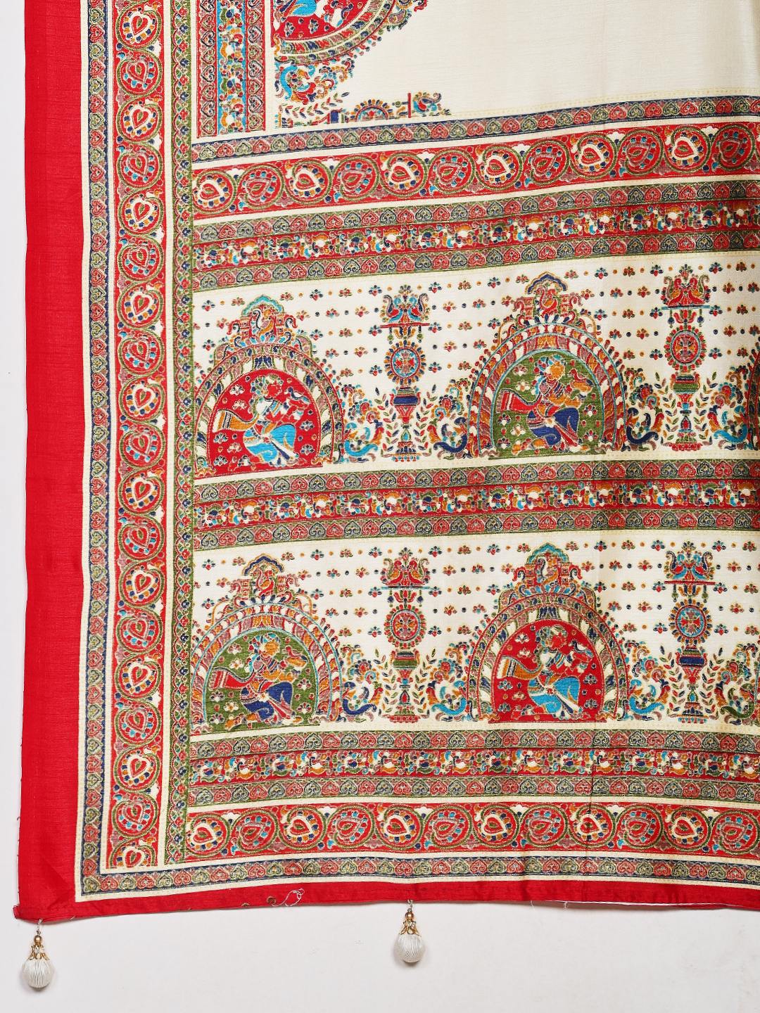 Digital Print Art Silk Saree