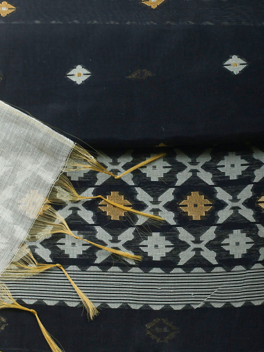 Printed Chanderi Unstitched Suit With Pant Dupatta