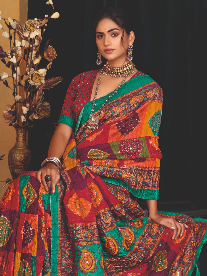 Printed Art Silk Saree