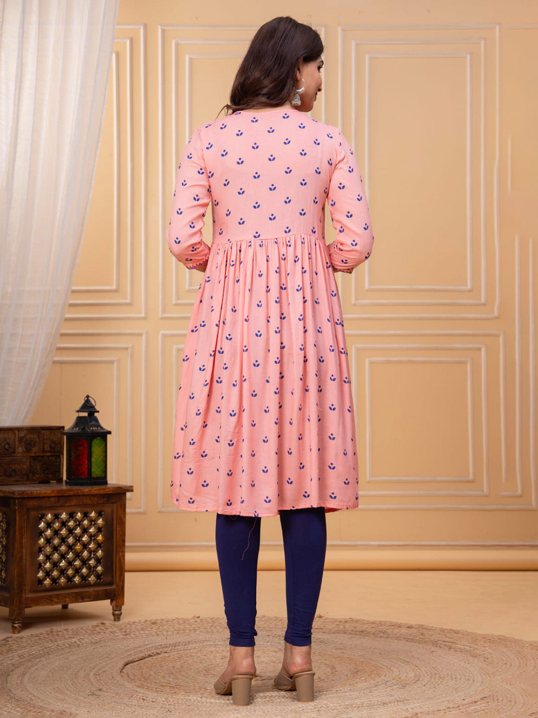 Printed Cotton Blend Kurta