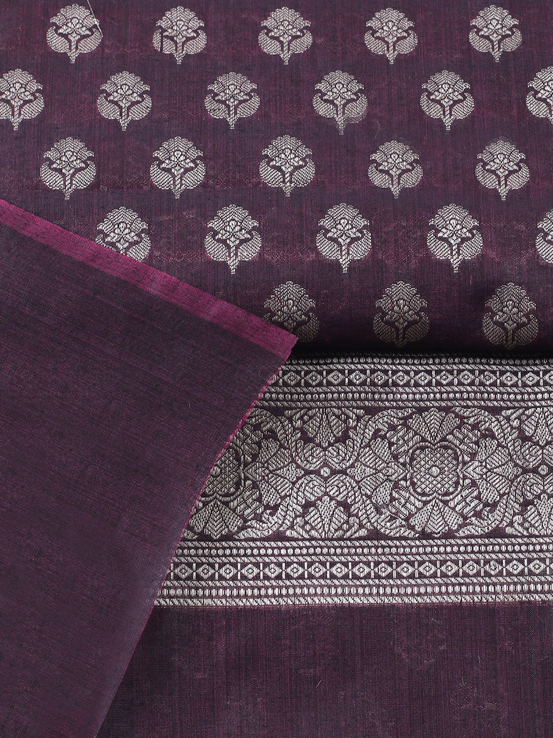 Banarasi Chanderi Unstitched Suit With Pant &amp; Dupatta