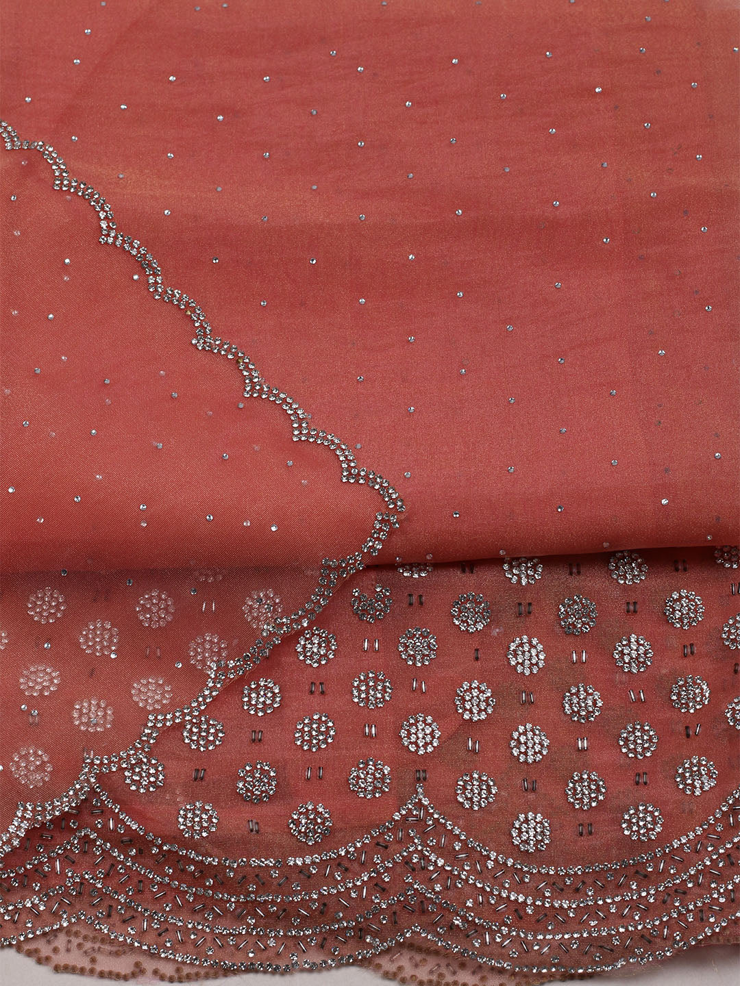 Embroidered Tissue Unstitched Suit With Dupatta