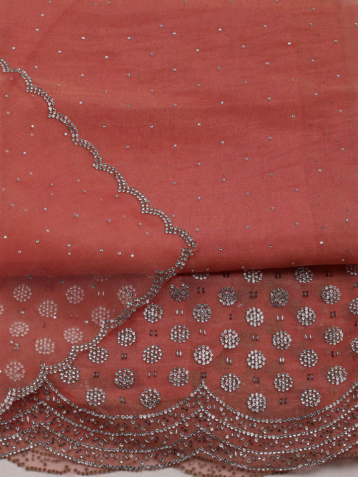 Embroidered Tissue Unstitched Suit With Dupatta