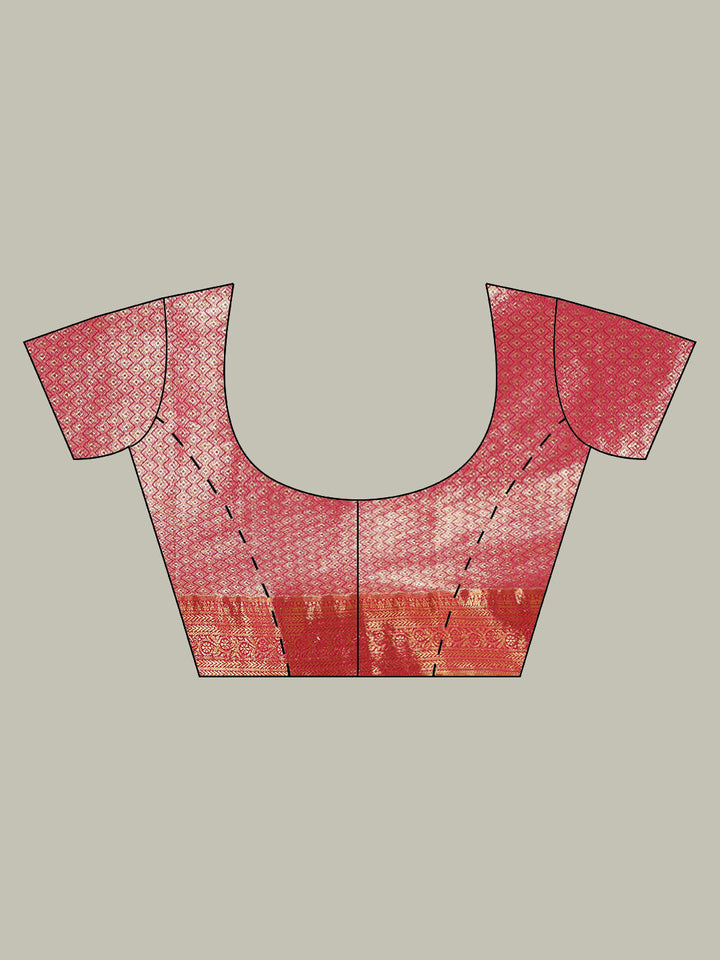 Woven Brodcade Zari Jaal Art Silk Saree