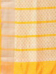 Zari Border Booti Woven Handloom Saree