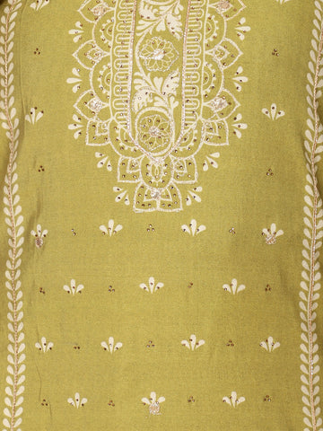 Printed Muslin Unstitched Suit Piece With Dupatta