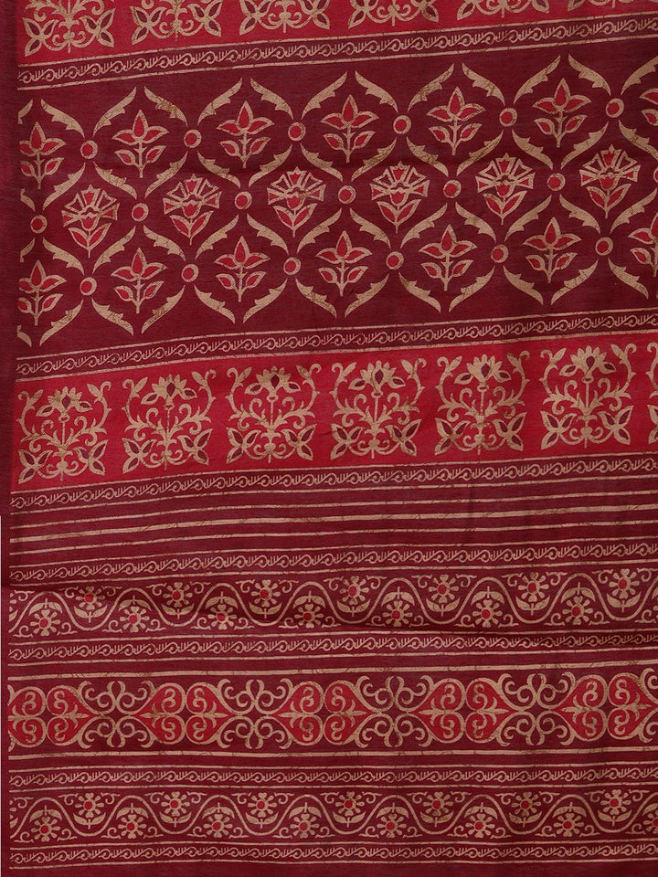 Digital Printed Art Silk Saree