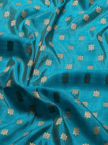 Zari Border Booti Woven Handloom Saree