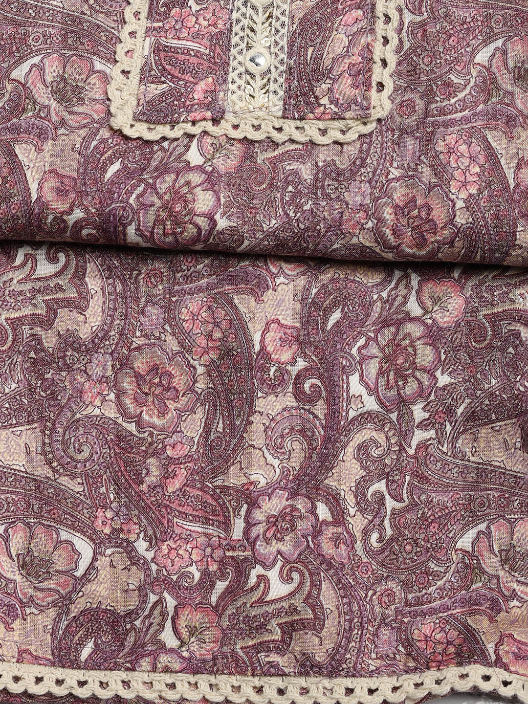 Embroidered Cotton Blend Unstitched Suit With Dupatta