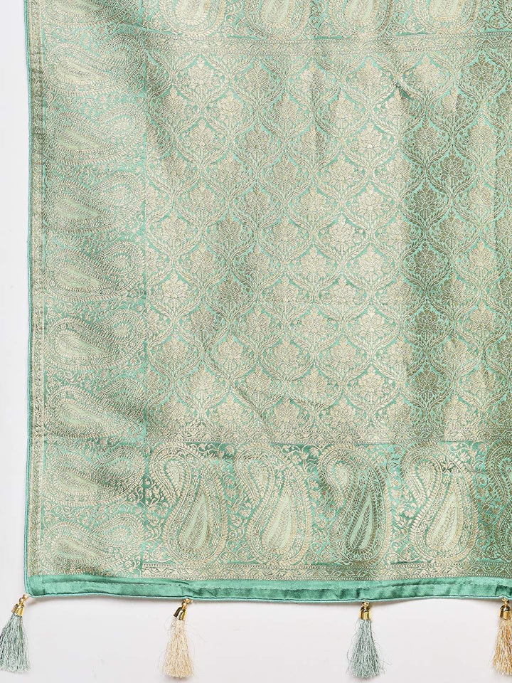 Woven Design Satin Saree