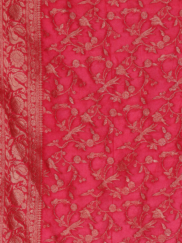 Zaari Jaal Crepe Saree