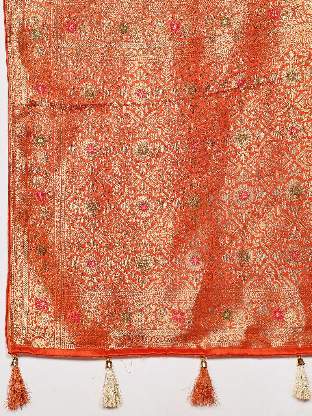 Woven Design Satin Saree