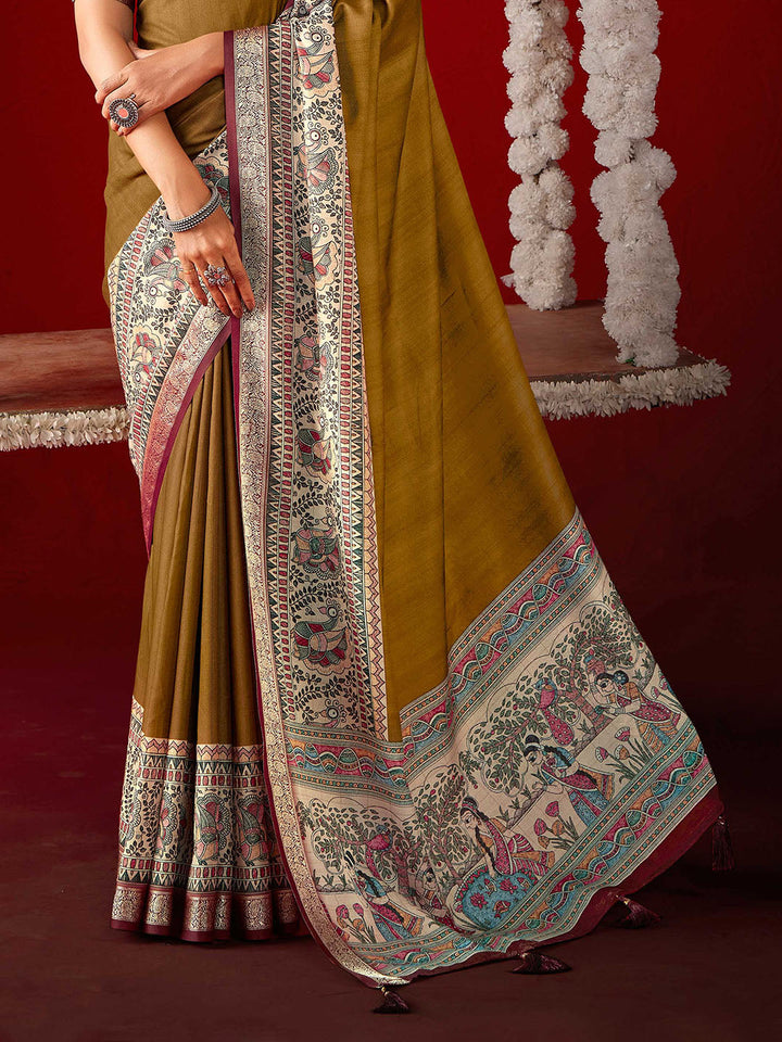 Printed Crepe Saree