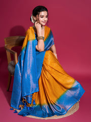 Zari Jaal Woven Handloom Saree