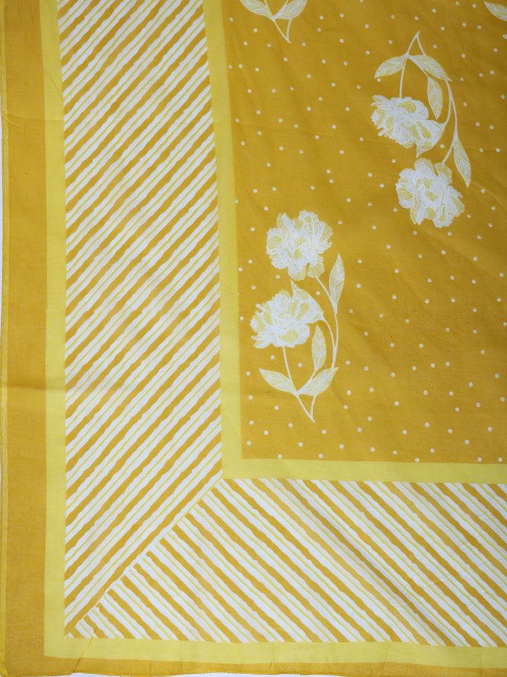 Printed Cotton Kurta With Pant &amp; Dupatta