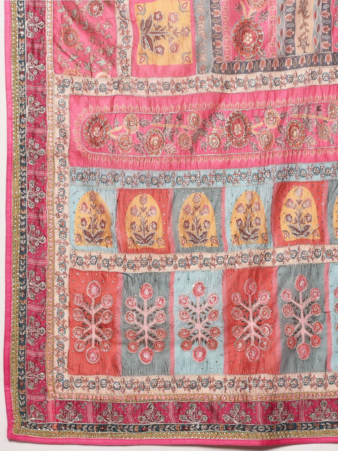 Printed Organza Saree