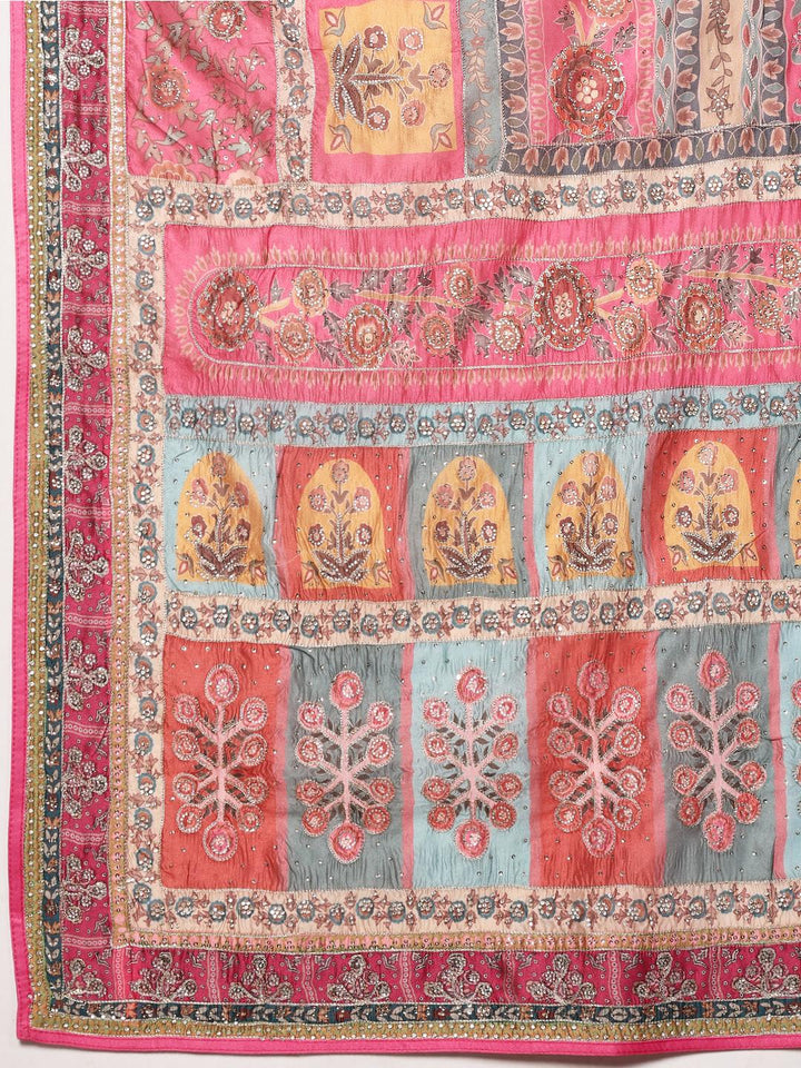 Printed Organza Saree