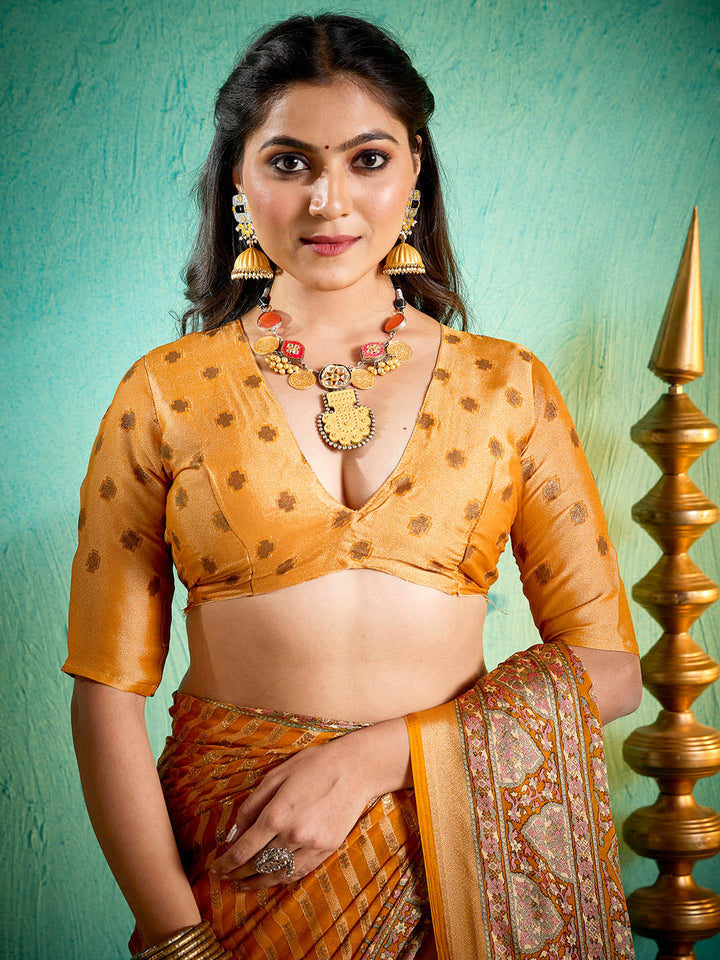 Woven Printed Georgette Saree