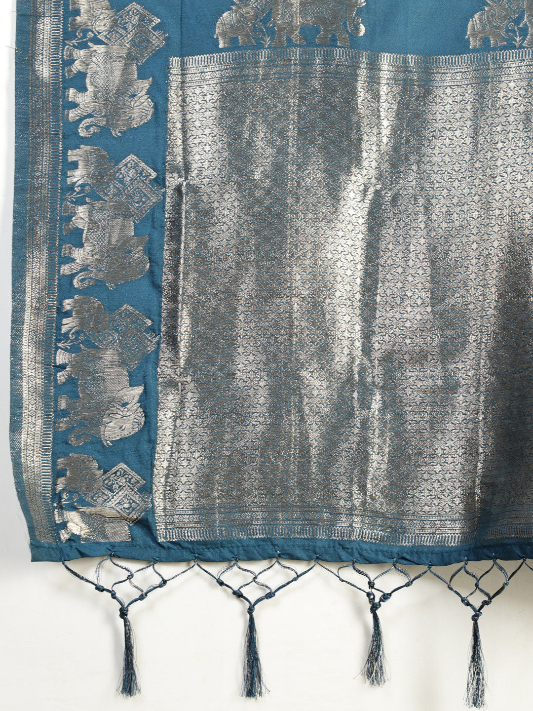 Embroidered Crepe Saree