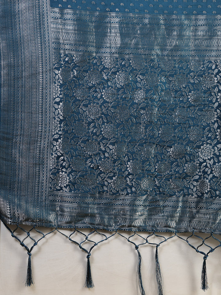 Zaari Jaal Crepe Saree