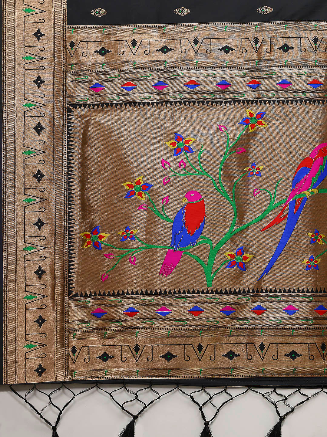 Embroidered Cotton Blend Saree