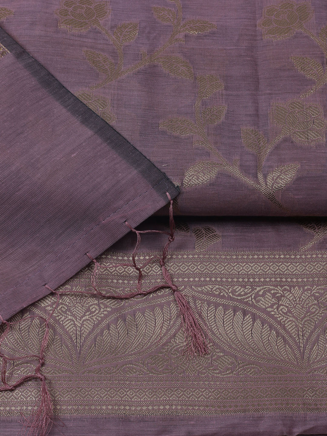 Woven Chanderi Unstitched Suit With Dupatta