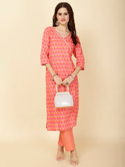 Printed Cotton Kurta Set