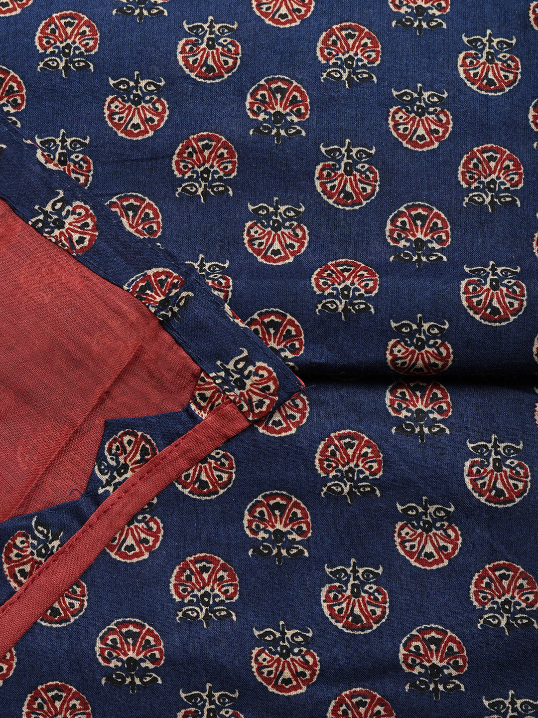 Printed Cotton Blend Unstitched Suit With Pant &amp; Dupatta