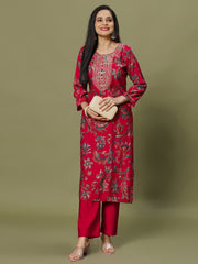 Digital Printed Muslin Kurti With Pants