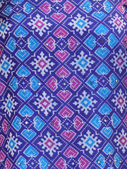Patola Print Cotton Unstitched Suit Piece With Dupatta