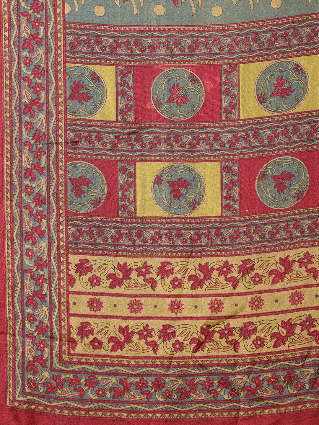 Digital Printed Crepe Saree