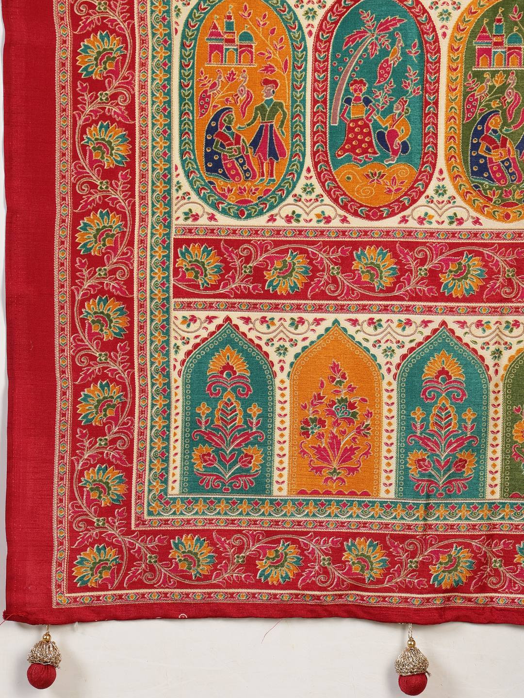 Digital Printed Art Silk Saree