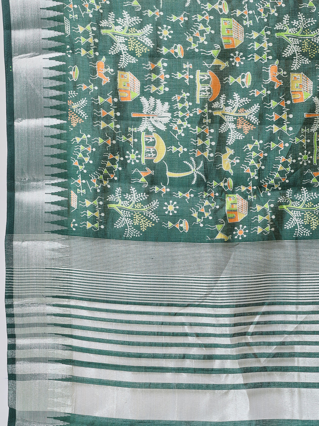 Digital Printed Art Silk Saree