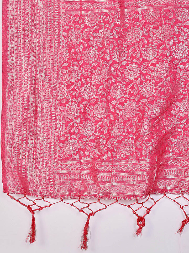 Zaari Jaal Crepe Saree