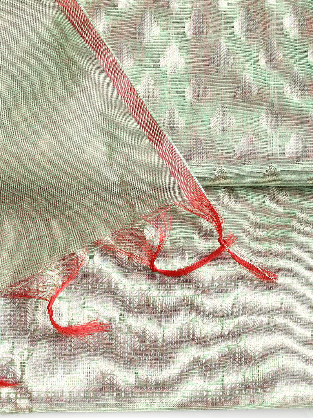 Woven Banarasi Chanderi Unstitched Suit With Dupatta