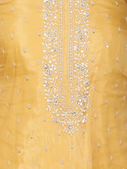 Neck Embroidery Organza Unstitched Suit Piece With Dupatta