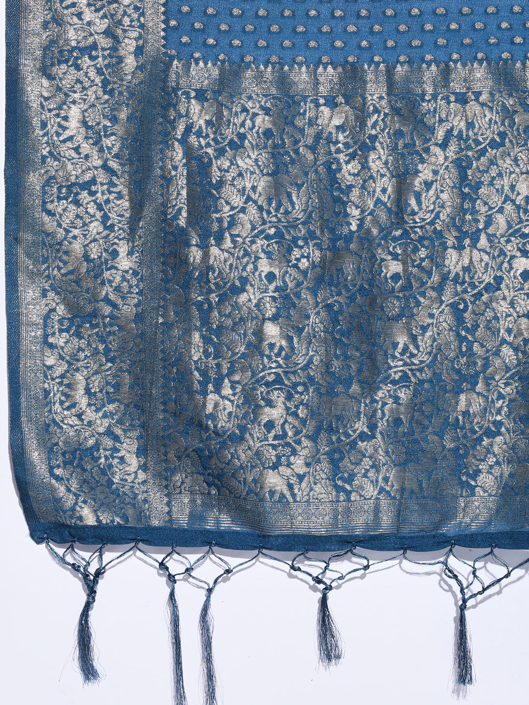 Zaari Jaal Crepe Saree