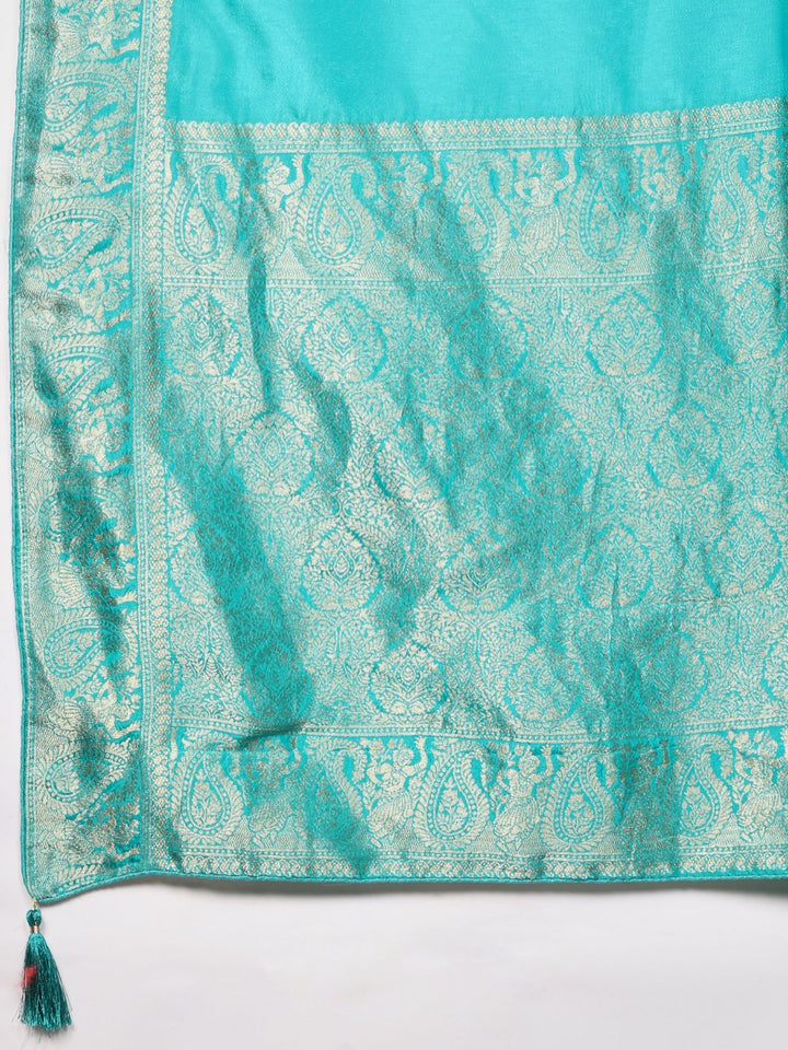Woven Design Cotton Blend Saree