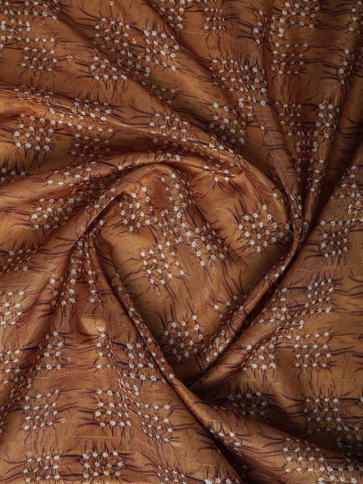 Printed Tussar Silk Saree