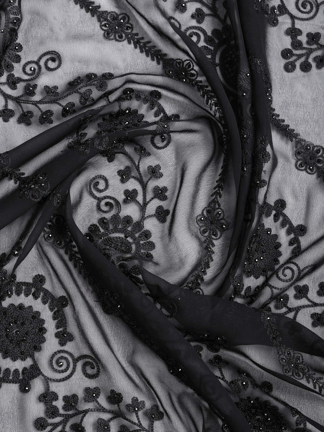 Embroidered Georgette Saree