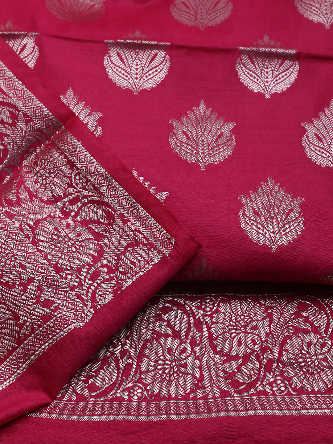 Woven Chanderi Unstitched Suit With Dupatta