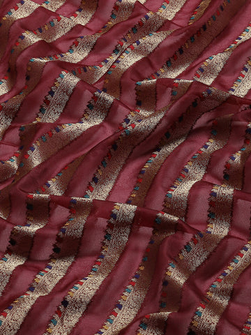 Zari Jaal Organza Woven Saree