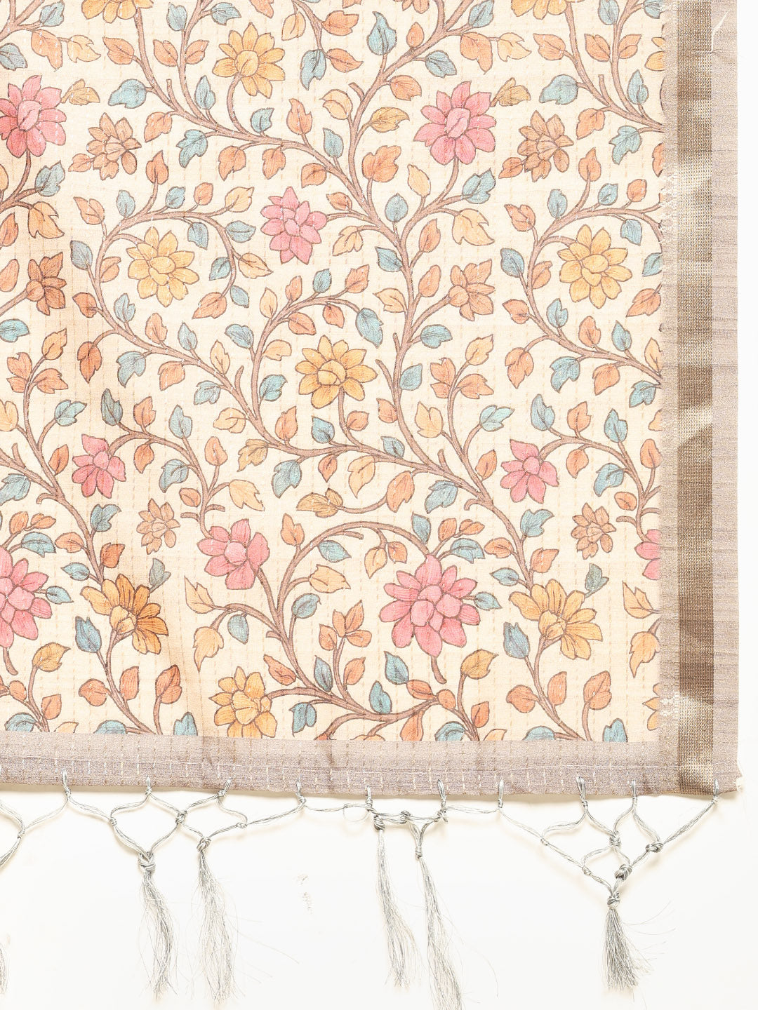 Printed Tussar Saree