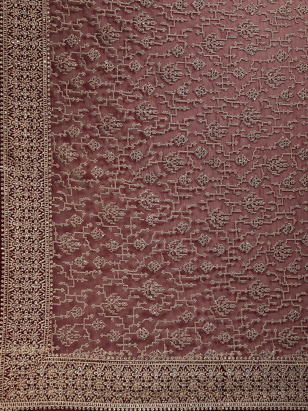 Embroidered Georgette Saree