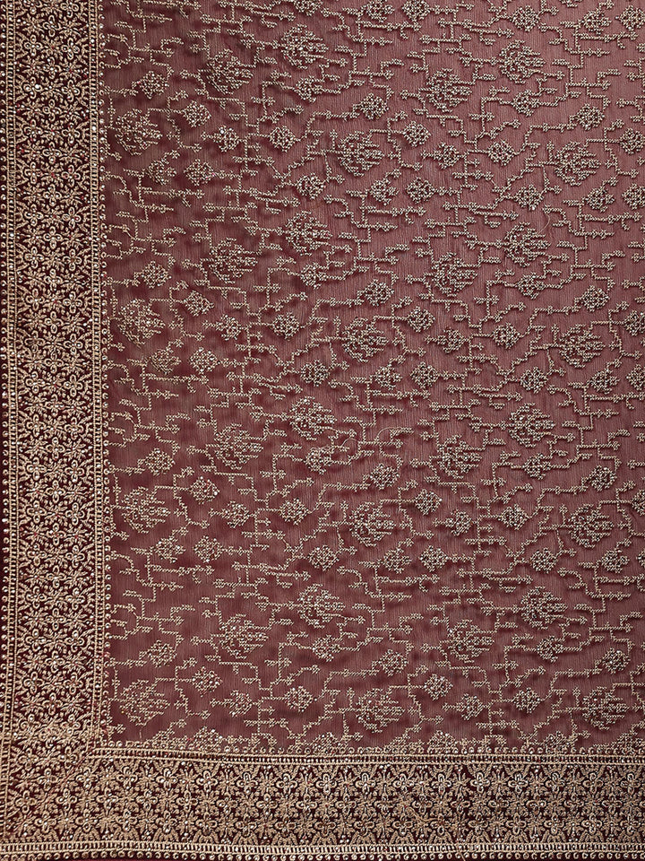 Embroidered Georgette Saree