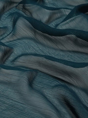 Swarovski Border Art-Chiffon Plain Saree