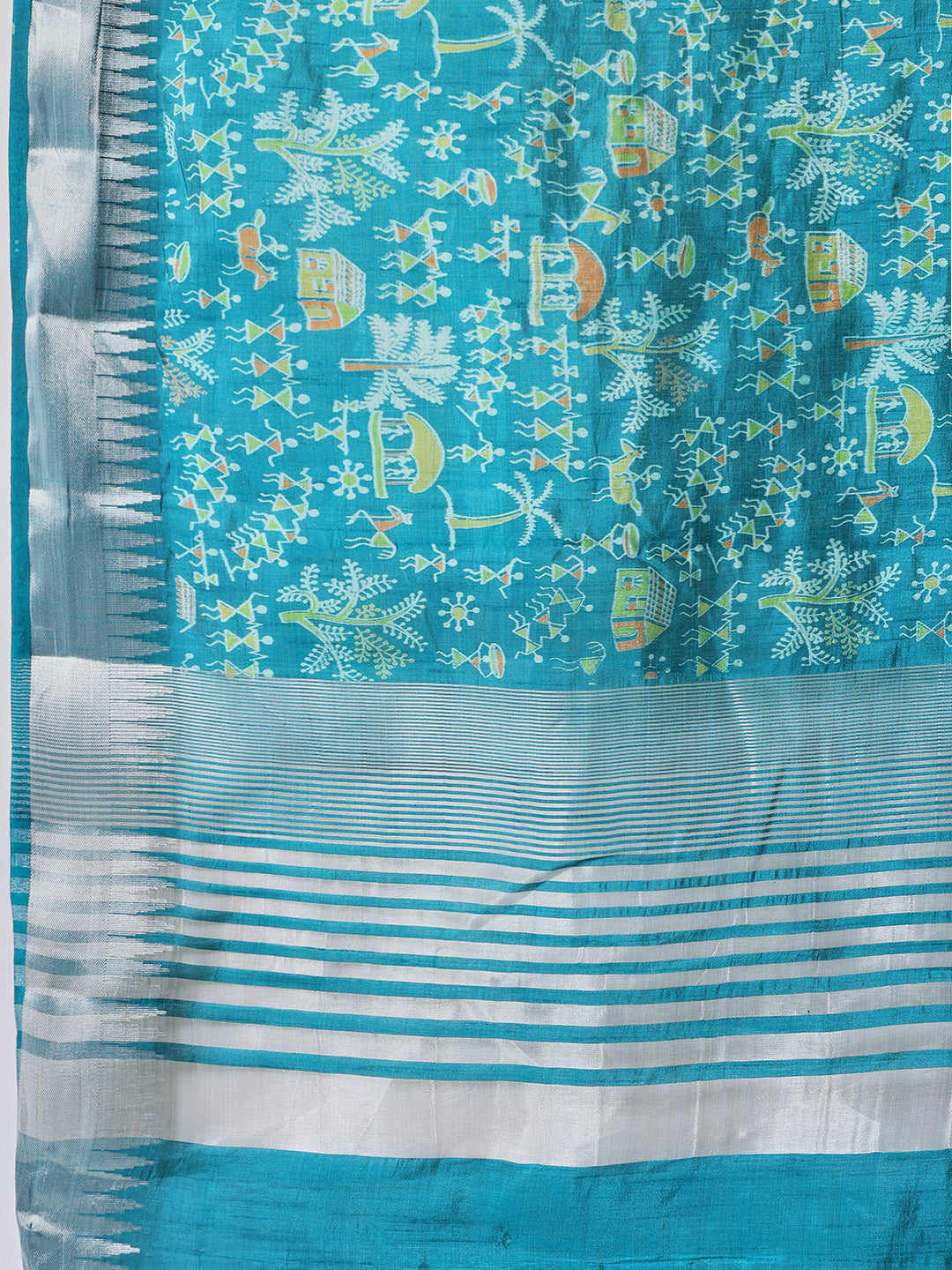 Digital Printed Art Silk Saree
