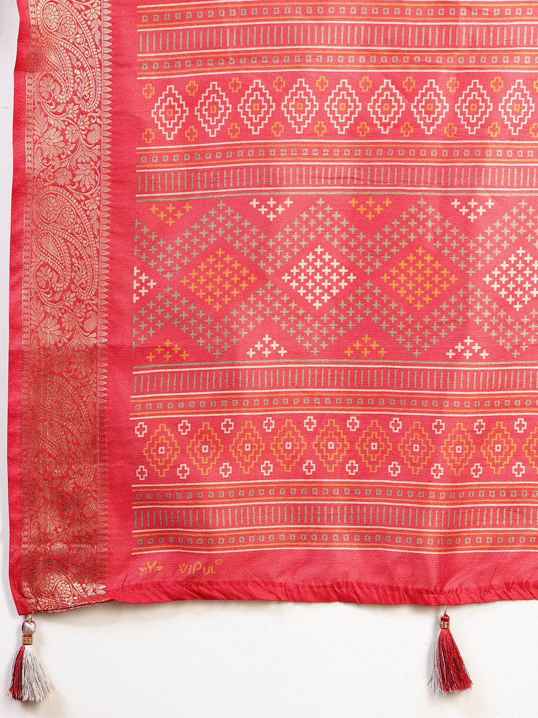 Printed Art-Tusser Saree