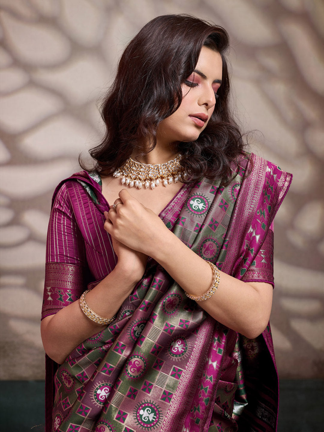 Woven Design Banarasi Silk Saree