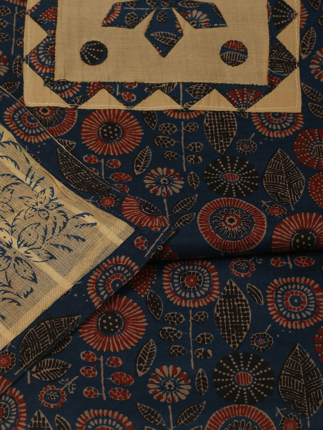 Printed Cotton Unstitched Suits Printed Suit With Pant &amp; Dupatta